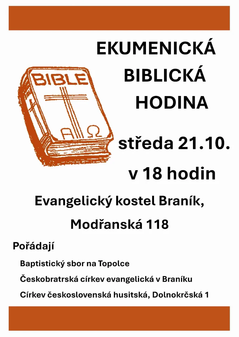 Pozvání k ekumenické biblické hodině